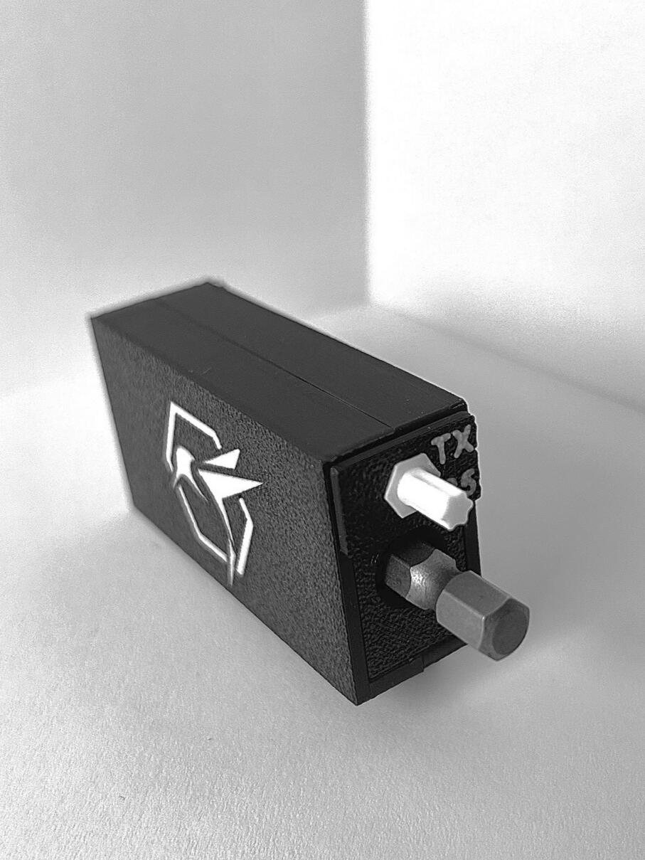 Prototyp der Bitstation mit eingesetztem Bit, Detail der Aufnahme